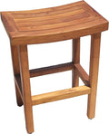 AquaTeak Patented 24" Sumba Tall Teak Counter Stool