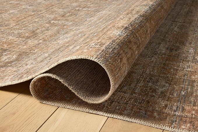 Loloi Amber Lewis Molly Collection MOL-06 Gold/Blue 2'-7" x 10'-0" Low Pile Runner Rug