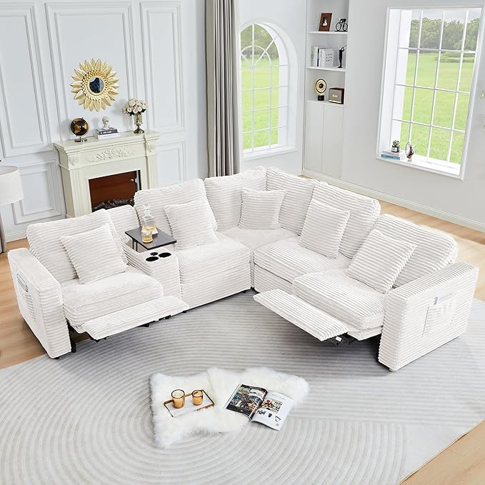 ORRD Modern Sofa Armrest Backrest for Modular Sectional Sofa Couch for Living Room-White