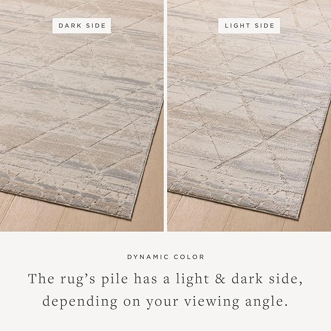 Loloi Amber Lewis Monty Collection MOT-02 Ivory/Natural 2'-7" x 10'-0", .50" Pile Height, Runner Rug