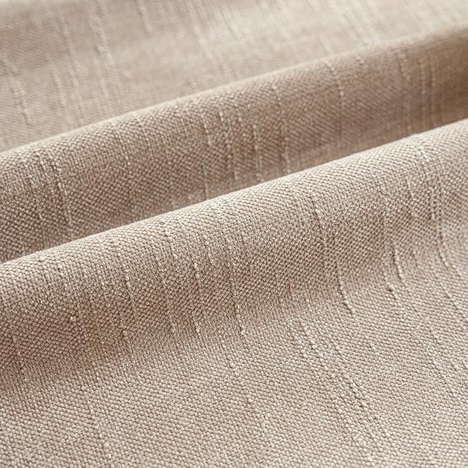 Foindtower Set of 2 Soft Textured Chenille Throw Decorative Pillow Covers Square Accent Solid Cushion Cover Cozy Neutral Farmhouse Pillow Case for Couch Sofa Bedroom Living Room 20x20 Inch,Cream Camel