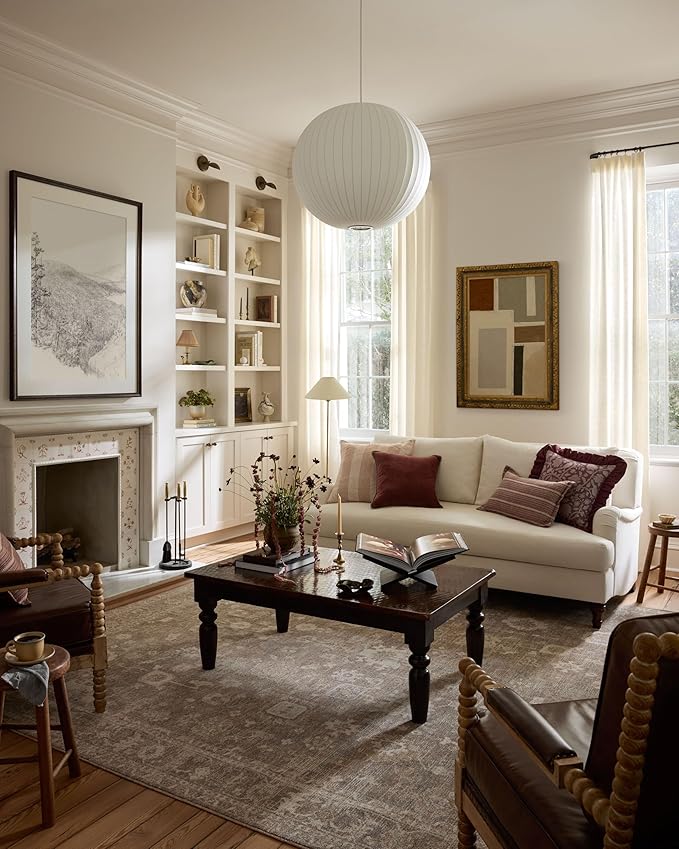 Loloi Chris Loves Julia Louisa Collection LOI-03 Taupe/Ivory 2'-3" x 3'-10", .38" Pile Height, Accent Rug