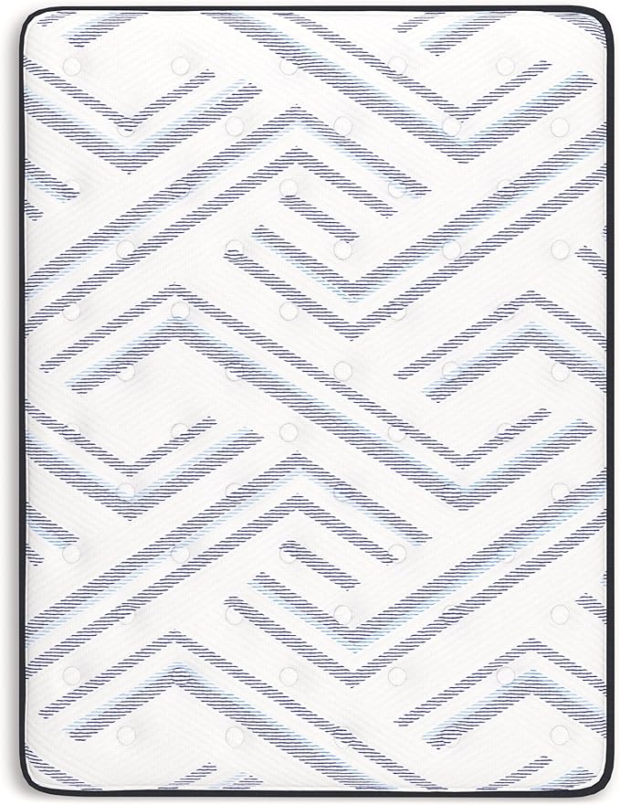 Signature Design by Ashley California King Size Stack 12 Inch Hybrid Medium Plush Cooling Gel Infused Memory Foam Mattress for Pressure Relief, Fiberglass Free, Mattress in A Box