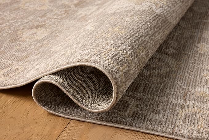 Loloi Magnolia Home by Joanna Gaines Pace Collection PAC-03 Taupe/Wheat 2'-6" x 12'-0" Runner Rug