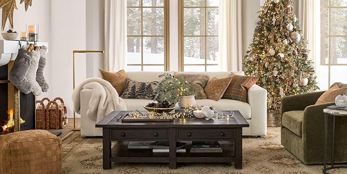 Luxury Handcrafted Suede Basketweave Pouf Ottoman – Soft & Durable Floor Cushion, Footrest, and Accent Seating for Living Room, Bedroom, & Office – Stylish Modern Home Décor (Camel, 18" x 18" x 14")