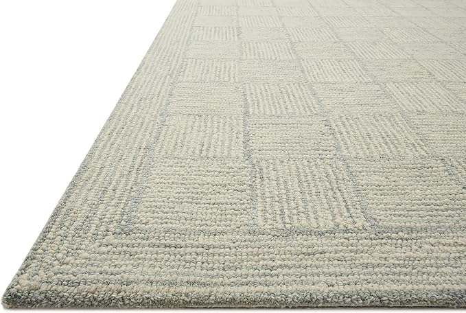Loloi Chris Loves Julia Francis Collection FRA-03 Silver/Sky 9'-3" x 13' Area Rug