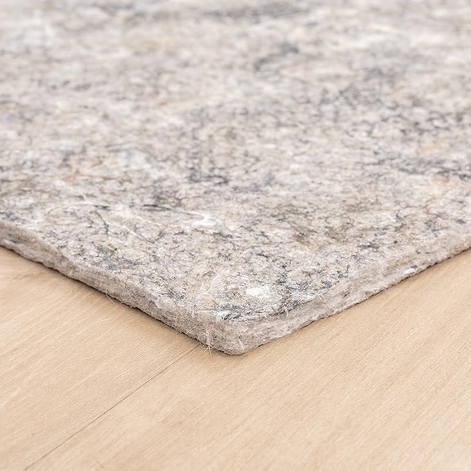 Mohawk Home 2' x 6' Non Slip Grip Rug Pad 3/8" Thick Dual Surface Felt Cushion + Rubber Gripper - Safe for All Floors