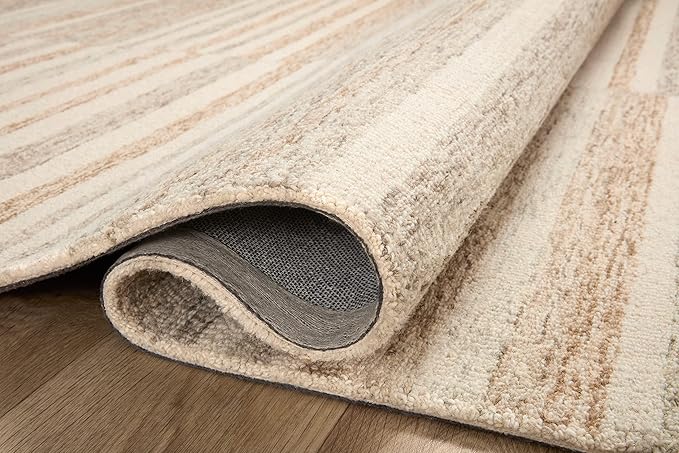 Loloi Chris Loves Julia Chris Collection CHR-03 Ivory/Clay 7'-9'' x 7'-9'' Square, .50" Pile Height, Area Rug