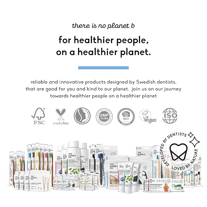 The Humble Co Bamboo Cotton Swabs, 600 Count - White Cotton Buds for Ears, Makeup, Baby Care & Cleaning - Personal Hygiene Essentials & Toiletries - Daily Products for Travel & Home