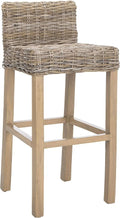 Safavieh Home Collection Cypress Cappuccino Wicker 30-inch Bar Stool