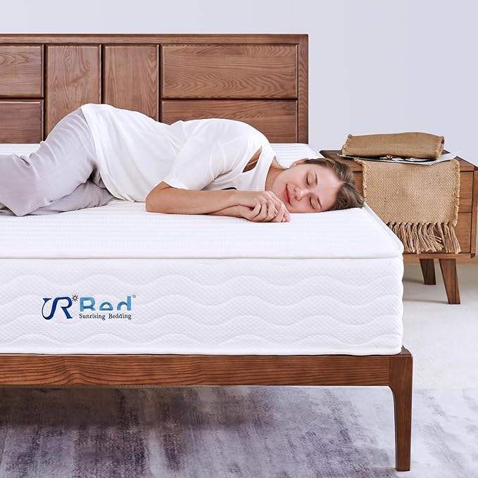 Sunrising Bedding 8" Natural Latex Twin XL Mattress, Individually Encased Pocket Coil, Firm, Supportive, Naturally Cooling, Organic Mattress, 120-Night Free Trial, 20-Year Warranty