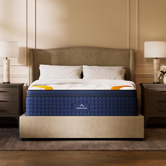 DreamCloud Premier Rest 14" Full Mattress - Luxury Gel Memory Foam - 365 Night Trial - Premium Pressure-Relieving Layers - Forever Warranty - CertiPUR-US® Certified