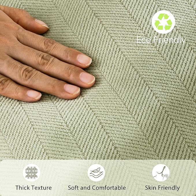 ZWJD Sage Green Pillow Covers 18x18 Set of 2 Chenille Throw Pillow Covers with Elegant Design Soft and Luxurious Decorative Throw Pillows for Couch, Bed, and Home Decor