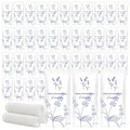 Moist Cotton Towel Bulk Moist Towelettes Individually Wrapped,White Towel Services,Refreshment Pre Moistened Towels for Dentist Travel Sport Party Hotel 200,Lavender