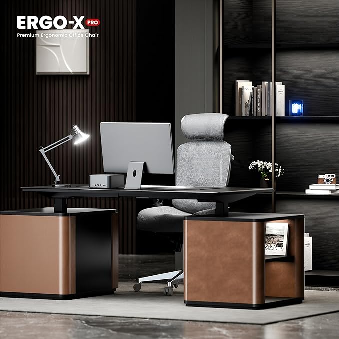 FLEXISPOT ErgoX-PRO Ergonomic Office Chair Black – Cloudtech Cushion, 5D Lumbar, 7D Armrests, 4D Headrest, 551LBS Capacity – Office, Gaming, Home