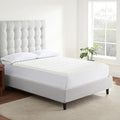 Serta Air Dry Basic Comfort Performance Fabric Quilted Mattress Pad, Cooling and Breathable Mattress Cover, Moisture Wicking Protection with 15" Deep Pocket, Twin, White