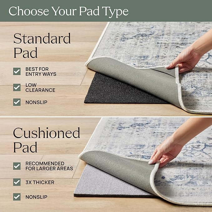 RUGGABLE x Morris & Co Machine Washable Area Rug – Pure Willow Boughs Green 9x12, Stain-Resistant, Non-Slip – Large Rugs for Living Room, Bedroom, Hallway, Entryway & Office–with Cushioned Pad