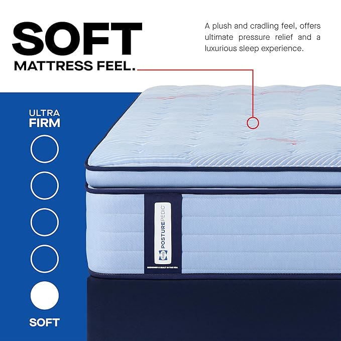 Sealy Posturepedic® Fayette 14" Soft Pillowtop Innerspring Mattress - King