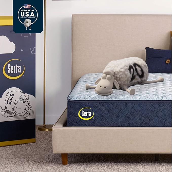 Serta Sleeptrue Firm 11" King Hybrid Mattress in a Box, Cooling, Breathable, and Pressure Relieving - 100 Night Trial, CertiPUR-US Certified and 10 Year Limited Warranty
