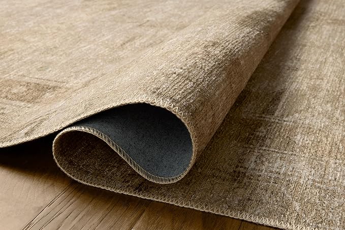 Loloi Amber Lewis Cambria Collection CBR-04 Natural/Jade 2'-6" x 9'-6" Runner Rug Jute, Neutral, Vintage Style, Antique Tone, Living, Bedroom, Dining, Carpet