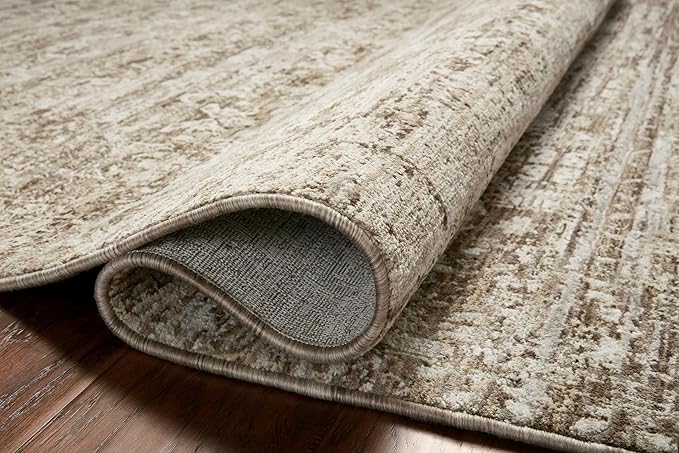 Loloi Amber Lewis Honora Collection HON-04 Bark/Dove 6'-7" x 9'-2" Area Rug