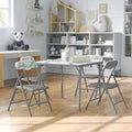 Flash Furniture Mindy Kids 5-Piece Folding Square Table and Chairs Set for Daycare and Classrooms, Children's Activity Table and Chairs Set, Printed