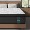 Sleepmax Queen Mattress 14 Inch - Deep Sleep Hybrid Mattress Pain Relief - Bed in a Box Extra Lumbar & Hip Support - Fiberglass-Free, CertiPUR-US Certified, 720-Night Trial