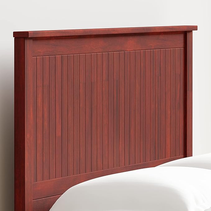 Glenwillow Home Wainscott Wood Panel Headboard in Cherry - King Size