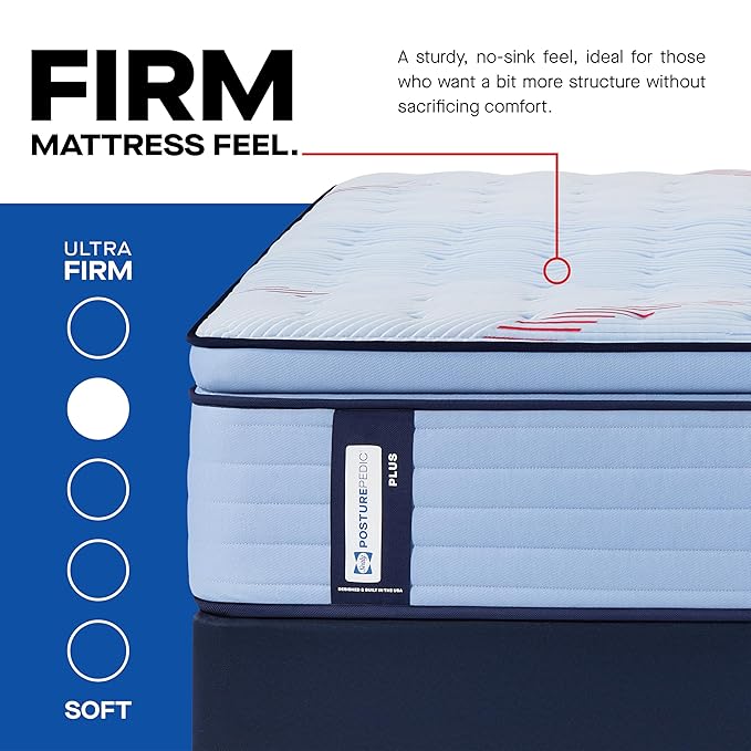 Sealy Posturepedic® Plus Glenshaw 15" Firm Pillowtop Innerspring Mattress - Queen