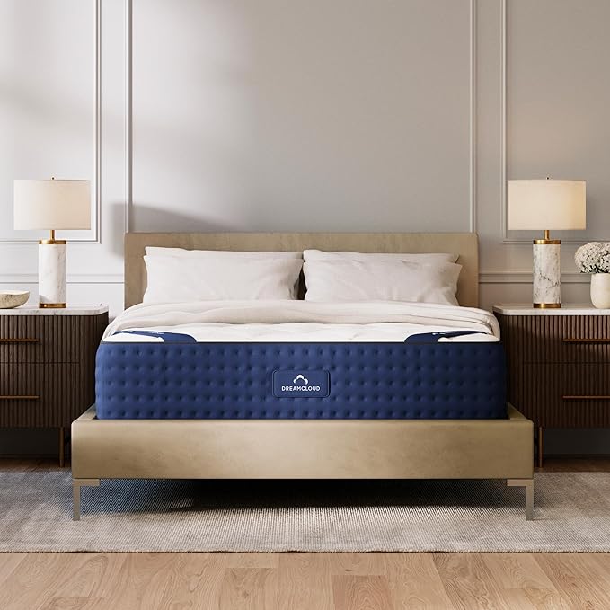 DreamCloud 12" King Mattress - Luxury Gel Memory Foam - 365 Night Trial - Premium Pressure-Relieving Layers - Forever Warranty - CertiPUR-US® Certified