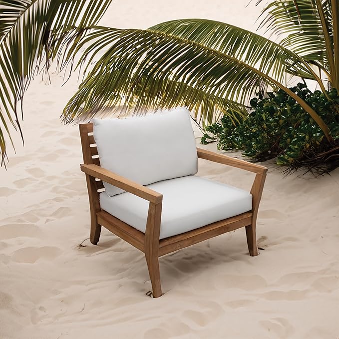Tommy Bahama Deep Seating Lounge Cushion, 26" X 26" X 4", Bamboo Bay Cloud