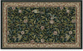 RUGGABLE x Morris & Co Washable Area Rug – Pomegranate Blue Green 3x5, Stain-Resistant, Non-Slip – Small Machine Washable Rugs for Living Room, Bedroom, Hallway, Entryway & Office–with Standard Pad