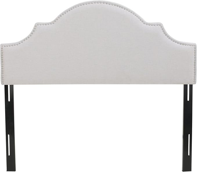 Christopher Knight Home Nora Headboard - Fully Upholstered, Queen / Full, Light Grey