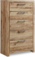 Signature Design by Ashley Hyanna Rustic 5 Drawer Chest, Rustic