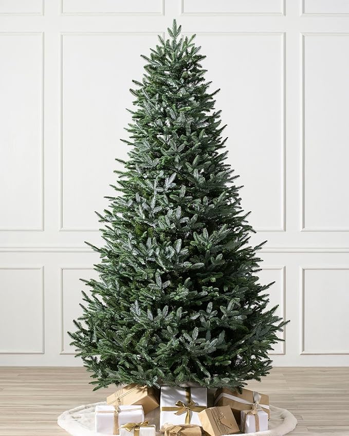 Balsam Hill European Silver Fir - Elegant Artificial Christmas Tree with True Needle Foliage Available Unlit or with LED Clear Lights, Unlit, 7'