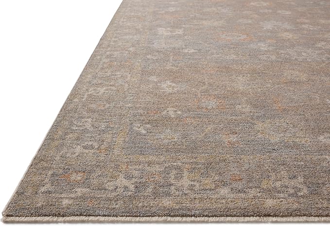 Loloi Chris Loves Julia Louisa Collection LOI-01 Stone/Multi 2'-7" x 12'-0", .38" Pile Height, Runner Rug