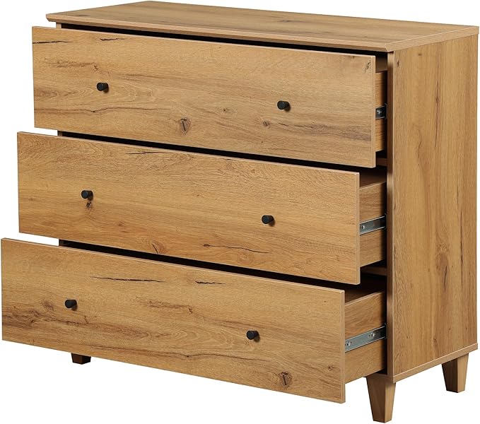 WAMPAT Sideboards Buffet Cabinet, 3-in-1 Wood Wide Credenza Storage Cabinet with 4 Doors and 3 Drawers, Modern Kitchen Coffee Bar Table with Storage for Living Room Dining Room, Oak Brown