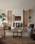Loloi Magnolia Home by Joanna Gaines Junie Collection JUE-06 Lagoon/Natural 9'-6" x 9'-6", .38" Pile Height, Round Area Rug
