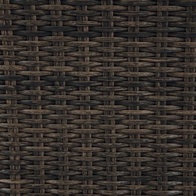 Signature Design by Ashley Brook Ranch Casual Nuvella Weather Resistant Fabric Right Hand Facing Outdoor Sofa Sectional/Bench with Cushion and 6 Throw Pillows, Set of 3, Beige & Dark Brown