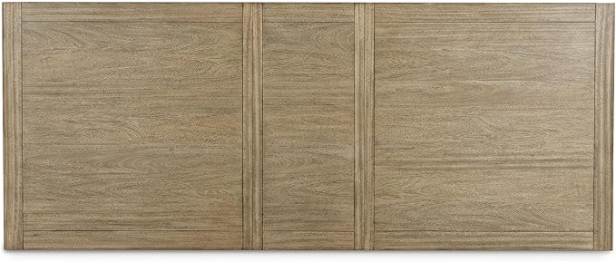 Signature Design by Ashley Tomtyn Casual Self Storing Leaf Dining Extension Table with Trestle Base, Light Brown