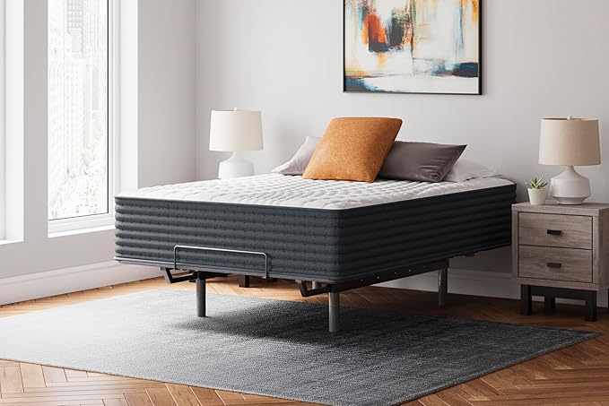 Signature Design by Ashley Hybrid 1400 14 Inch Extra Plush Gel Memory Foam Mattress with Edge Support for Pressure Relief, California King, Fiberglass Free, Mattress in A Box