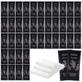 Hot or Cold Moist Cotton Towel Bulk Moist Towelettes Individually Wrapped 8.7" x 8.7",White Towel Services,Refreshment Pre Moistened Towels Lavender Scent for Travel Sport Party Spa Dentist Hotel100