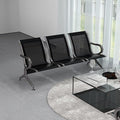 Kinsuite Waiting Room Chair - 3-Seat Airport Reception Lobby Office Bench, Black
