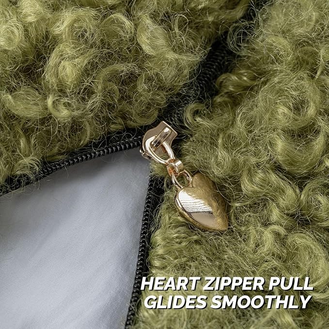 FUTEI Olive Green Decorative Throw Pillow Covers 18x18 Inch Set of 2,Soft Fluffy Faux Wool Fur Boucle Textured Cushion Case,Modern Home Decor for Couch Bed Living Room Office