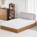 TFD Full Memory Foam Mattress New Version Cool Gel Infused Medium Firm Zoned Pressure Relief for Cooling Sleep Fiberglass Free CertiPUR-US Certified Washable Removable Cover 8 Inch (White)