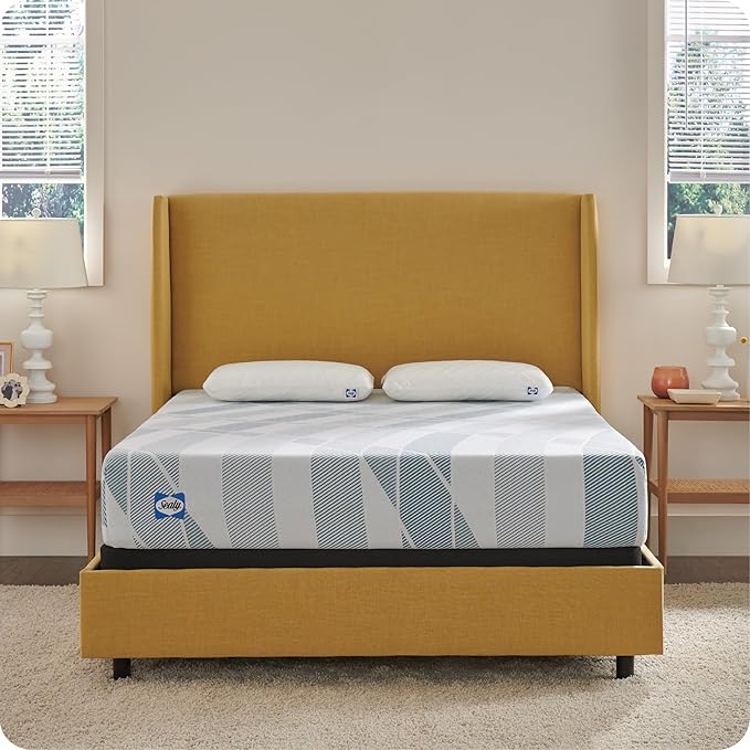 Sealy Dreamlife 10” Hybrid Mattress-in-a-Box, Twin XL, SealyComfort Gel Memory Foam, SealyResponsive Encased Coils, Surface-Guard Technology