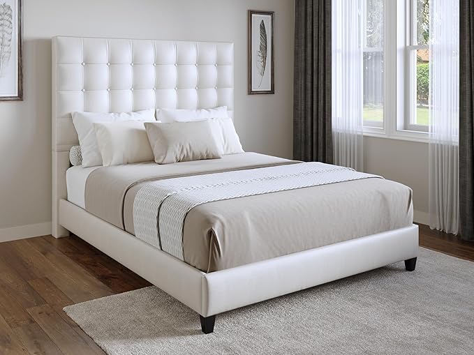 White Sutton King Headboard