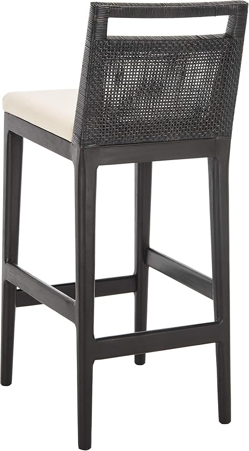 SAFAVIEH Darin Barstool, Black/White