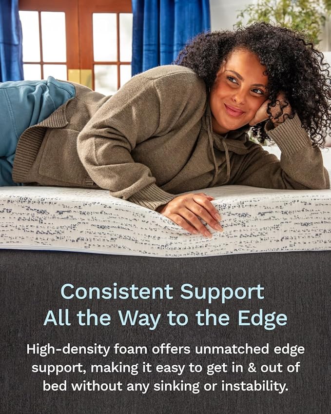 ViscoSoft 3 Inch Memory Foam Mattress Topper Twin - Select High Density Ventilated Mattress Pad - Removable Premium Rayon Cover
