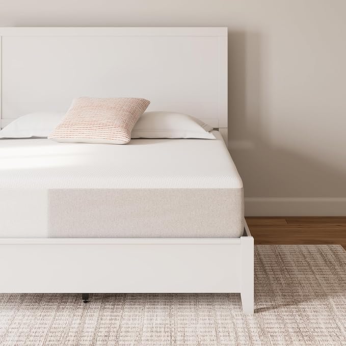 Signature Design by Ashley Twin Size Cool Max 12 Inch Medium Plush Cooling Gel Infused Memory Foam Mattress for Pressure Relief, Fiberglass Free, Mattress in A Box